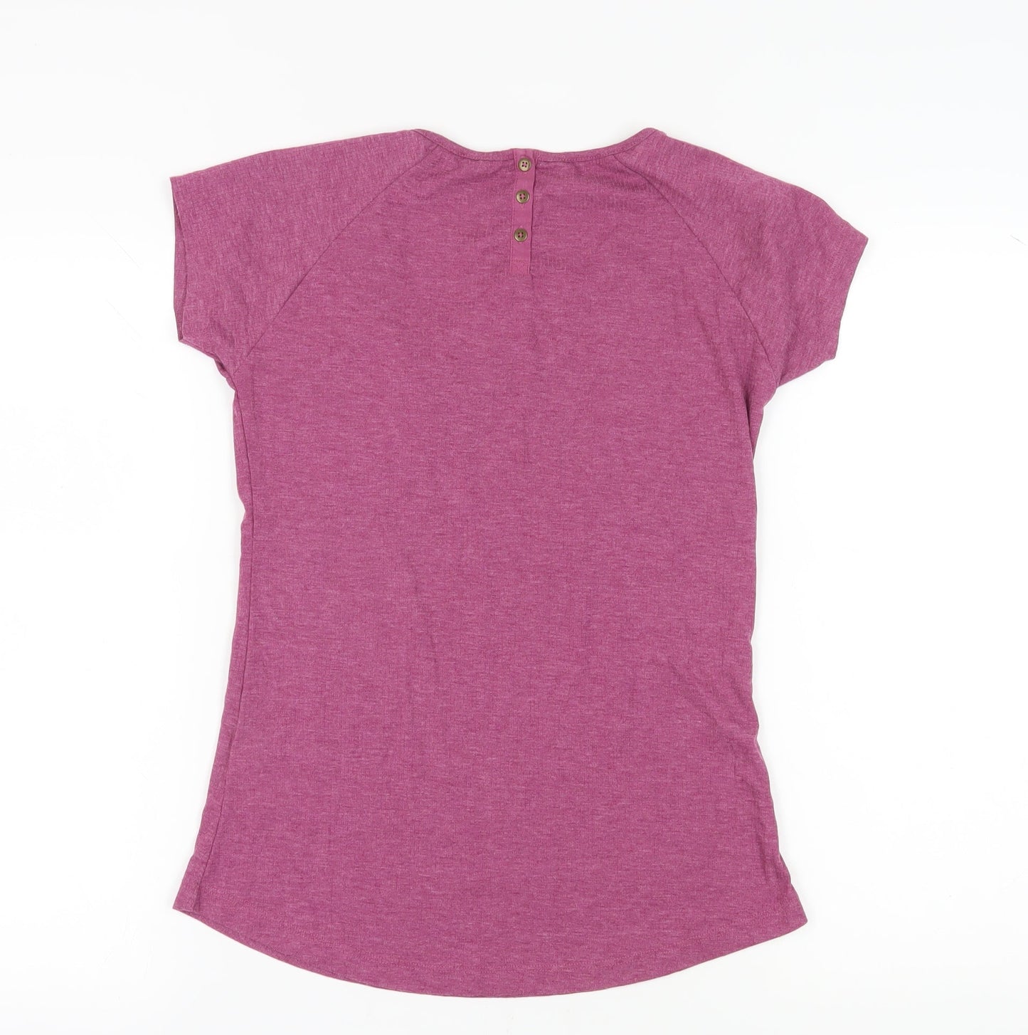 Womens UK Size 8 FatFace Purple Basic T-Shirt