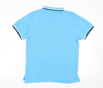 STH Shore Men's Blue Medium Polo Shirt, Casual Summer Attire