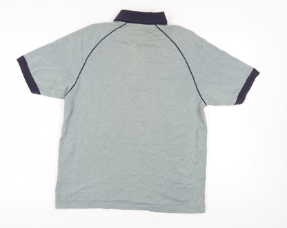 Wolsey Men's Grey Polo Shirt, Size S, Geometric