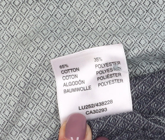 Wolsey Men's Grey Polo Shirt, Size S, Geometric