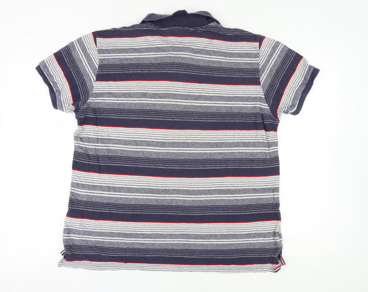 Pierre Cardin Men's Multicoloured XL Striped Polo
