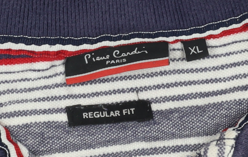 Pierre Cardin Men's Multicoloured XL Striped Polo