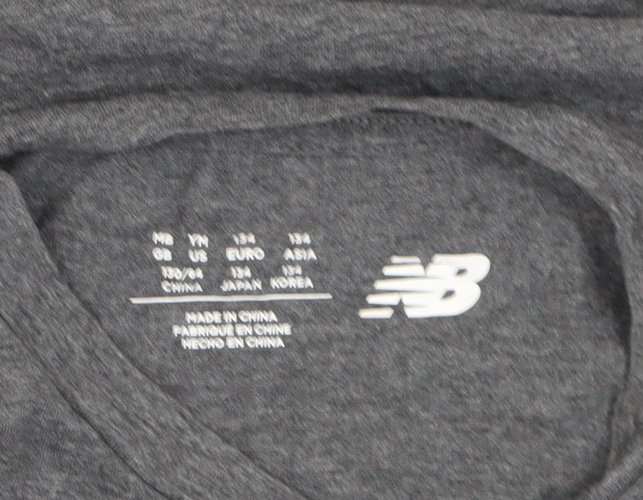 New Balance Boys Grey T-Shirt 11 Years Casual Wear