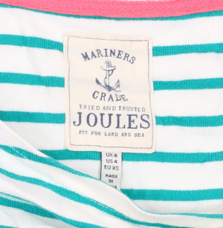 Womens UK Size XS Joules Green Basic T-Shirt