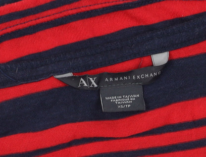 Womens UK Size XS Armani Exchange Multicoloured Jersey T-Shirt