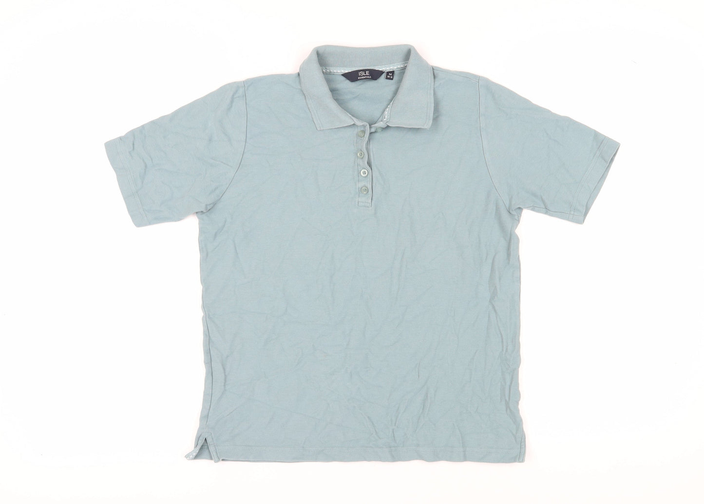 Unisex Adults UK Size M ISLE Essentials Green  Polo