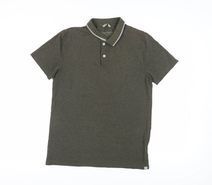 Racing Green Men's Polo Shirt in Green - Small