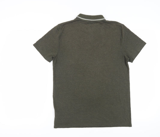 Racing Green Men's Polo Shirt in Green - Small