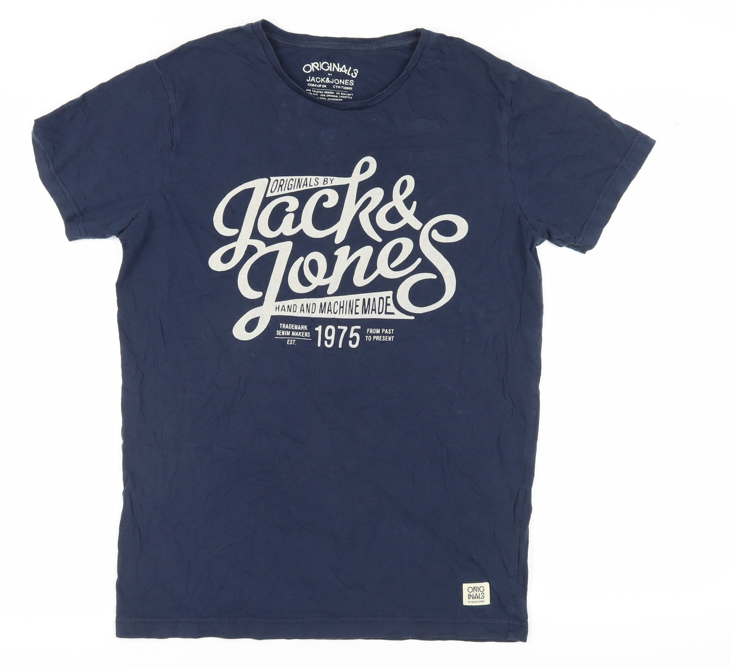Mens UK Size S JACK & JONES Blue  T-Shirt