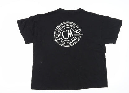 Casual Classics Unisex Black XL Cotton T-Shirt