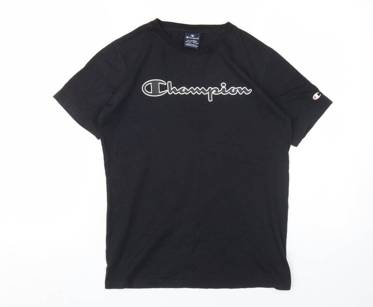Mens UK Size XL Champion Black  T-Shirt