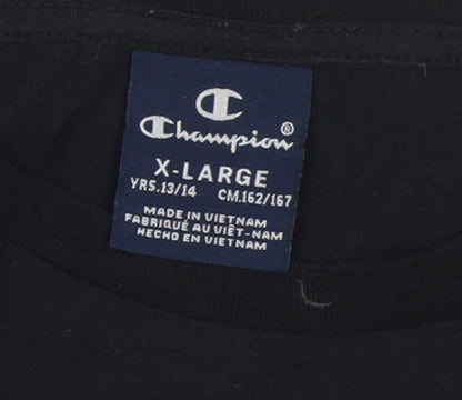 Mens UK Size XL Champion Black  T-Shirt