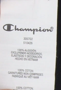Mens UK Size XL Champion Black  T-Shirt