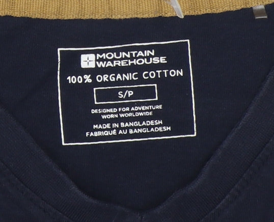 Mountain Warehouse Men's Blue V-Neck T-Shirt, S
