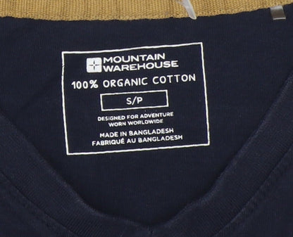 Mountain Warehouse Men's Blue V-Neck T-Shirt, S