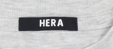 HERA Men's Grey XS T-Shirt, Short Sleeve, Crew Neck