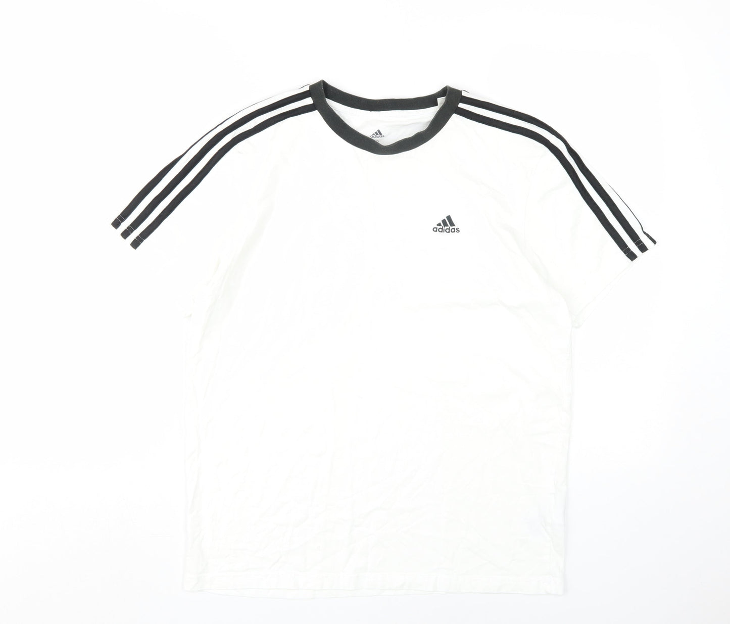 Mens UK Size S adidas White  T-Shirt