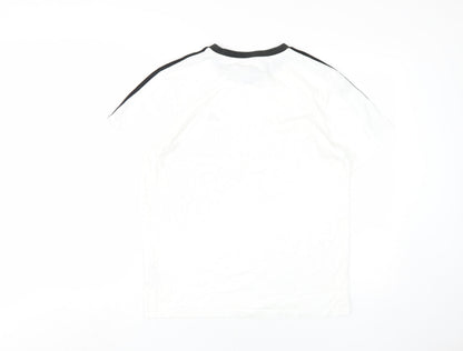 Mens UK Size S adidas White  T-Shirt