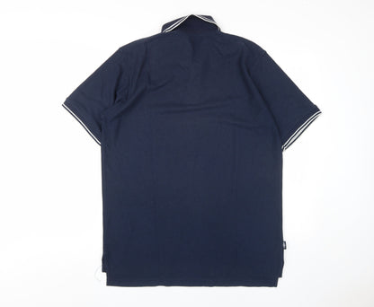 Umbro Men's Blue XL Collared Performance Polo