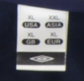 Umbro Men's Blue XL Collared Performance Polo