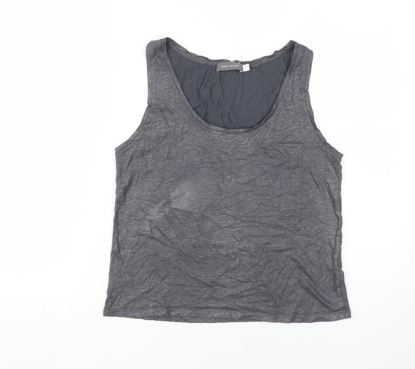 Womens UK Size 12 Mint Velvet Grey Basic Tank