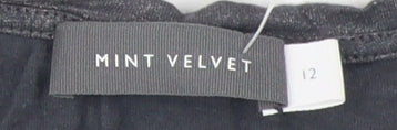 Womens UK Size 12 Mint Velvet Grey Basic Tank