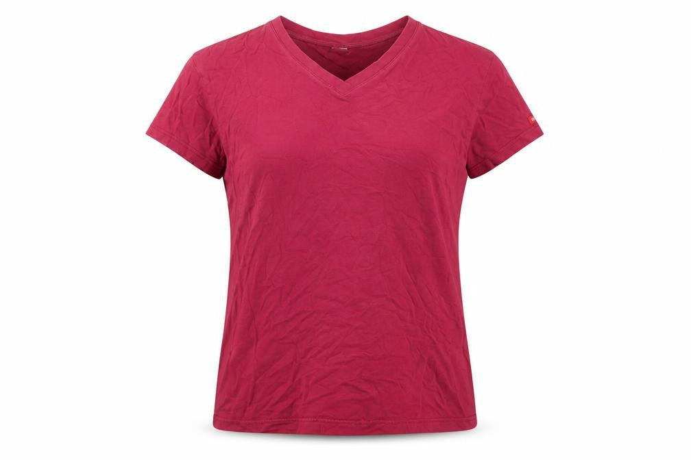 Womens UK Size M DKNY Red Basic T-Shirt