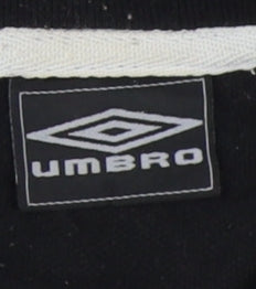 Umbro Men's Black XL Polo Shirt Solid Short Sleeve Casual