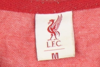 L.F.C Men's Red Medium Polo Shirt, Short Sleeve, Logo Accent