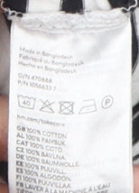 Unisex Adults UK Size M H&M Multicoloured Basic T-Shirt