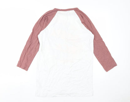 Womens UK Size 8 ASOS Multicoloured Ringer T-Shirt