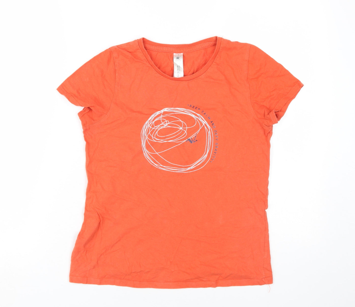 B&C Collection Women's Orange T-Shirt - S Short Sleeve