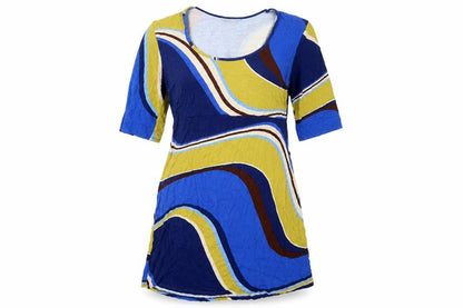 Womens UK Size 12 Wallis Blue Tunic Blouse