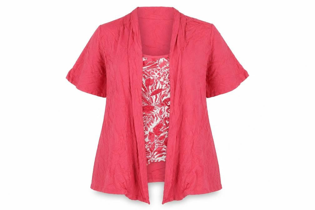 Womens UK Size 18 Marks and Spencer Red Tunic Blouse