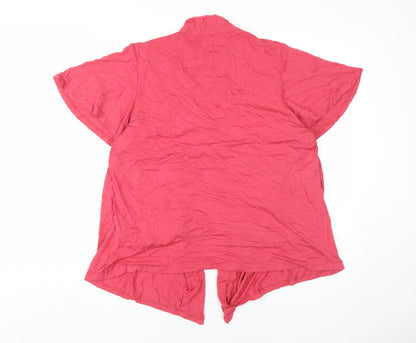 Womens UK Size 18 Marks and Spencer Red Tunic Blouse
