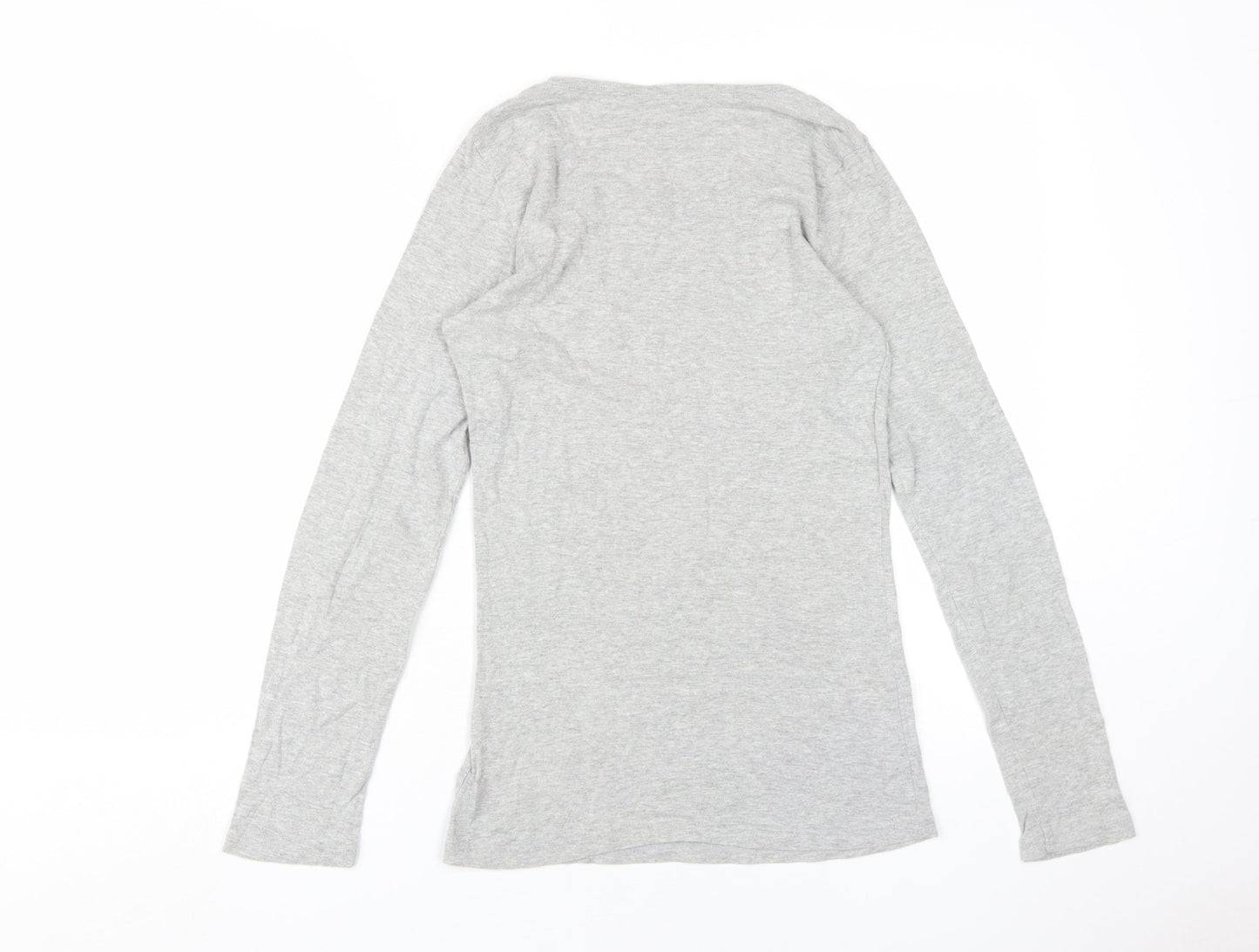 Ethel Austin Women's Grey Long Sleeve Top, Size 12