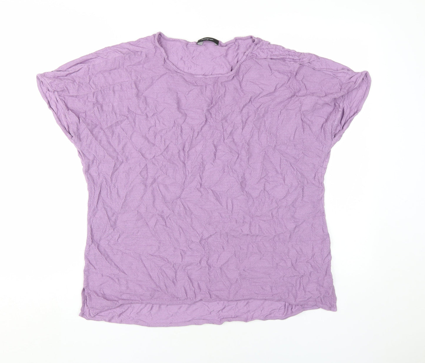 Womens UK Size 18 Marks and Spencer Purple Basic T-Shirt