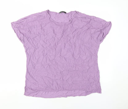 Womens UK Size 18 Marks and Spencer Purple Basic T-Shirt