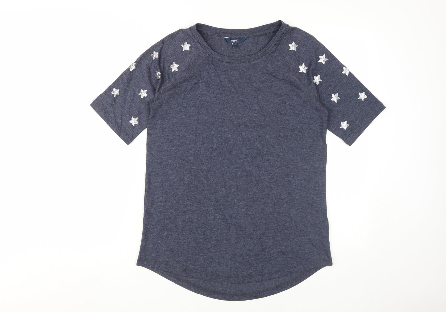 Womens UK Size 8 NEXT Blue Basic T-Shirt