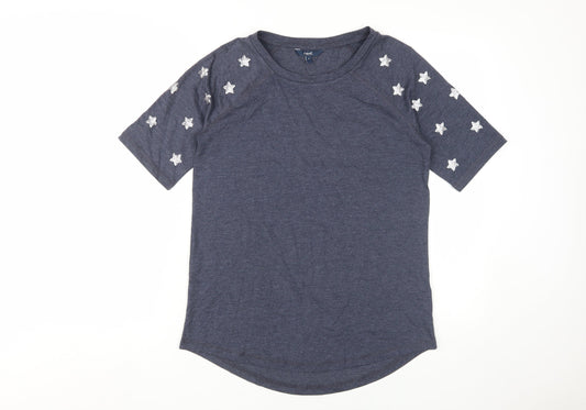 Womens UK Size 8 NEXT Blue Basic T-Shirt