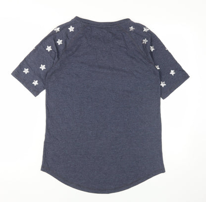 Womens UK Size 8 NEXT Blue Basic T-Shirt