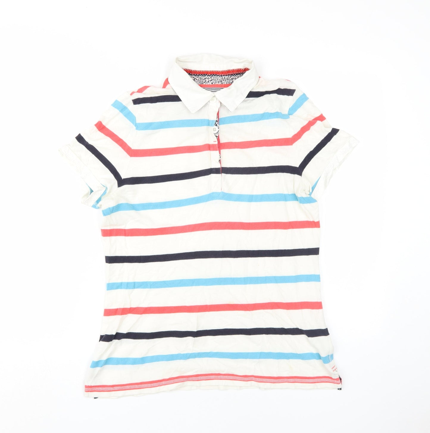 Womens UK Size 12 Marks and Spencer Multicoloured Basic Polo