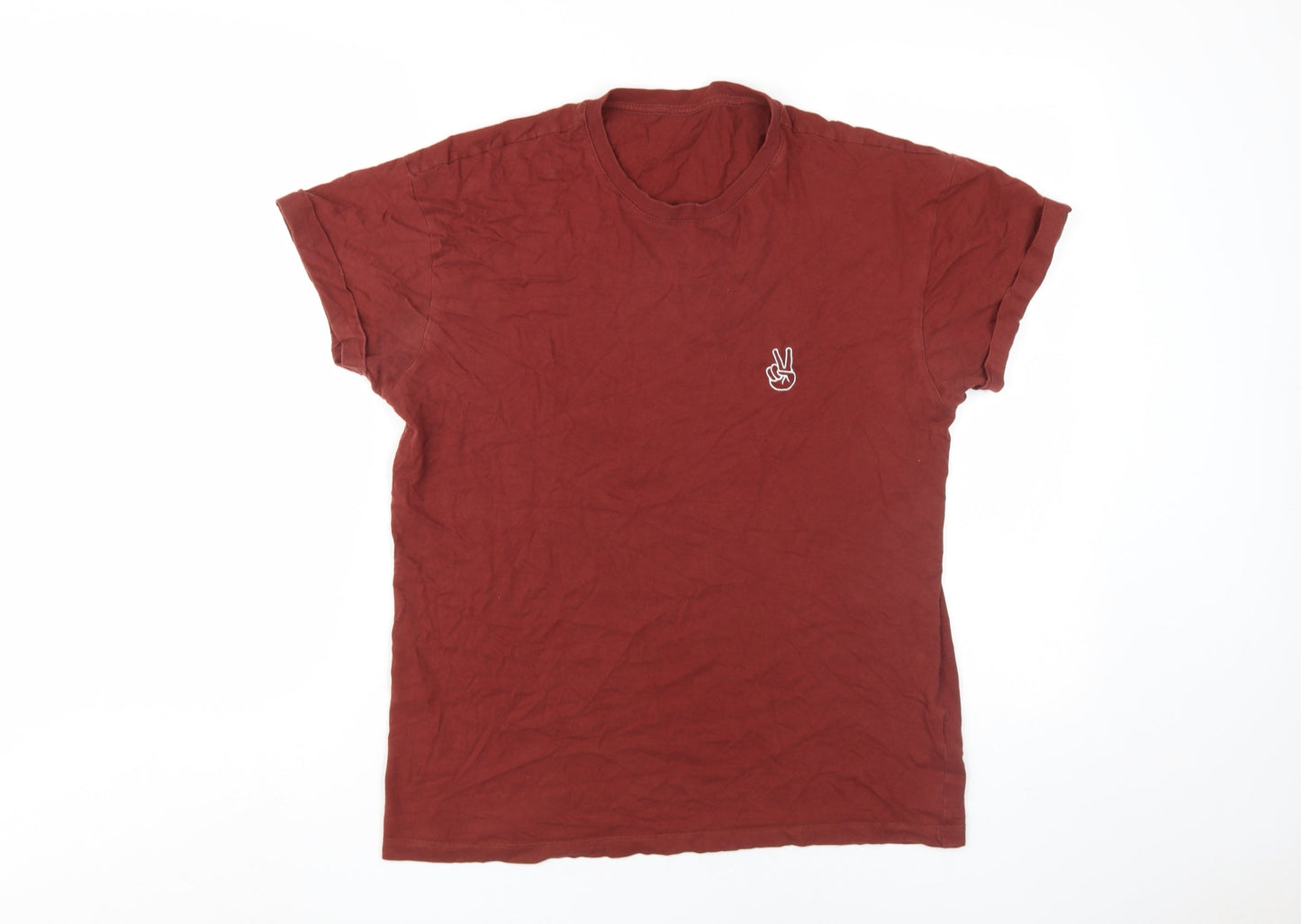 New Look Men's Red Medium Crew Neck T-Shirt