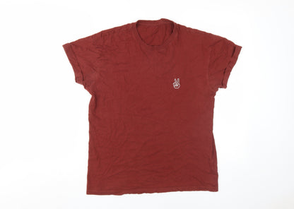 New Look Men's Red Medium Crew Neck T-Shirt