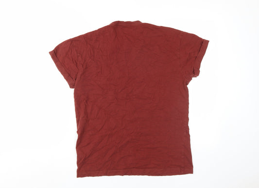 New Look Men's Red Medium Crew Neck T-Shirt