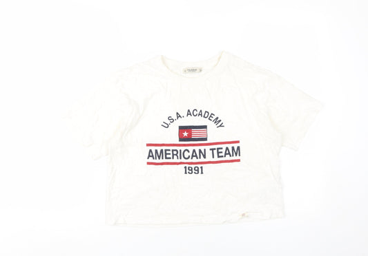 Unisex Adults UK Size M Pull&Bear White  T-Shirt