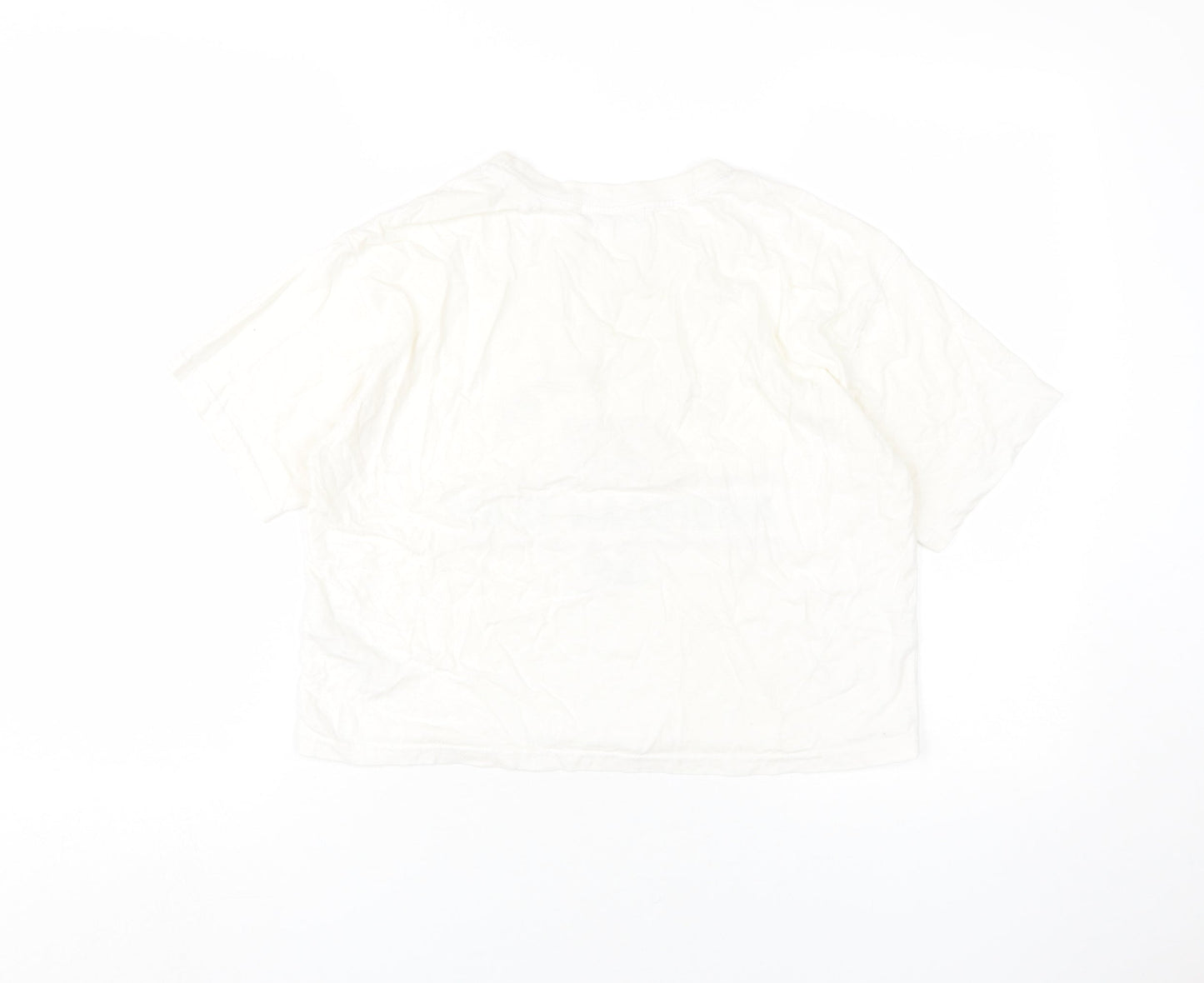 Unisex Adults UK Size M Pull&Bear White  T-Shirt