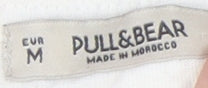 Unisex Adults UK Size M Pull&Bear White  T-Shirt