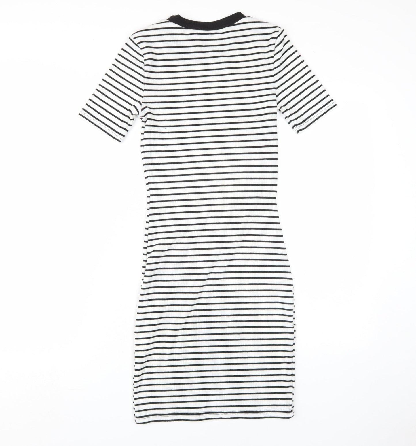 H&M Women’s Striped Bodycon Dress Size 10 Casual