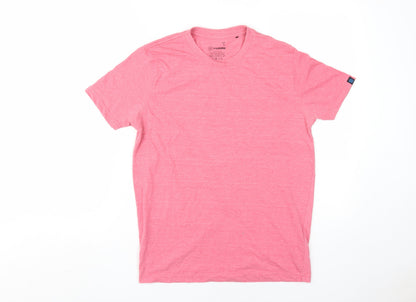bradFORD Men's Pink Crew Neck Short Sleeve T-Shirt S